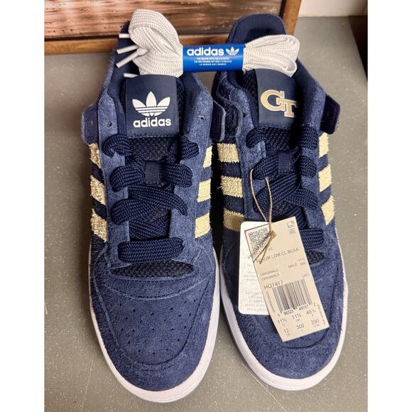 adidas Forum Low Georgia Tech Yellow Jackets M 10.5 Sneakers Casual Shoes main image 6